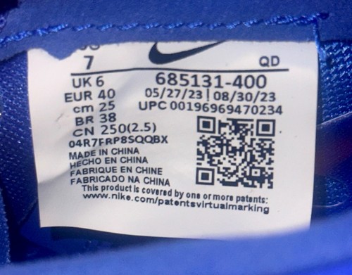 NIKE Rotational 6 Racer Blue Throwing Discus Shot Hammer Shoes Mens Sz 7 7.5 - Picture 9 of 10