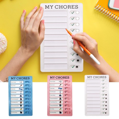 Chore Chart Memo Checklist Board Daily To Do List Planner Check List Chore Board