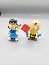 Lot Of 2 Peanuts Charlie Brown Lucy  PVC Viny...
