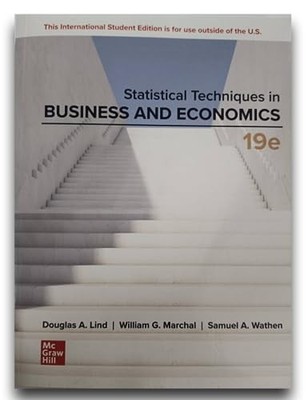 Statistical Techniques in Business and Economics ISE by Douglas Lind NEW