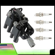 1x Bobina accensione + 4x Candele Iridio per Hyundai Elantra UF419+4503 2003-2006