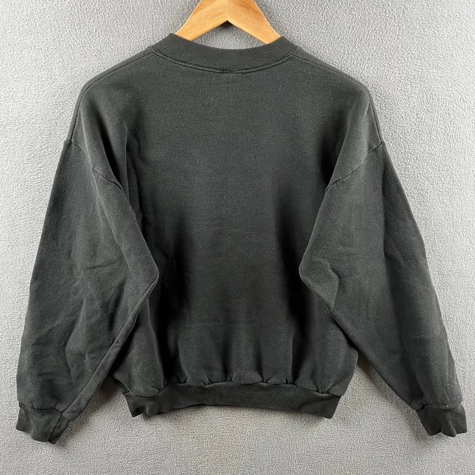 Vintage Feminist Sweatshirt Adult Large Black 90s Power Of A Woman Feminism 90s - Image 2 of 4