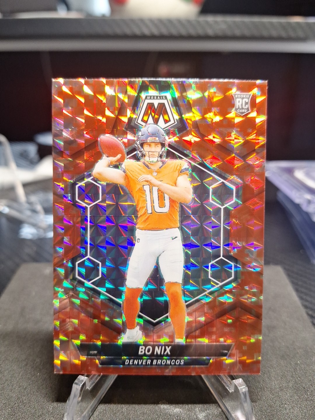 BO NIX - 2024 Mosaic RC Red Prizm Rookie #312 Broncos