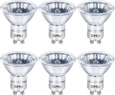 GMY gu10 Halogen Bulbs 35w Dimmable, Warm White 2800K, 280lmm, 6pack Spotlight B