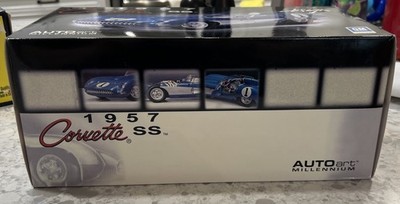 AUTOart Millennium 1957 CORVETTE SS 1/18 ''NEW'' Contents Factory Sealed