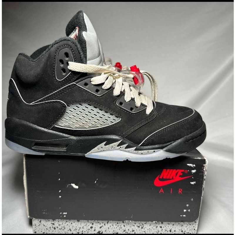 Size 5.5 - Nike Air Jordan 5 Retro OG GS Black Metallic Reimagined Men's Shoes