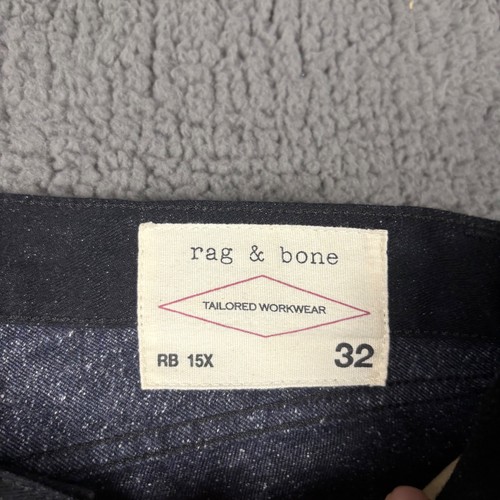 Rage & Bone Mens Jeans 32x30 15X Slim Straight Black Nap Space Soft Denim - Picture 3 of 10