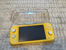 đŸ’›Nintendo Switch Lite Yellow Bundle with Clear Protective Grip Case - Tested✅