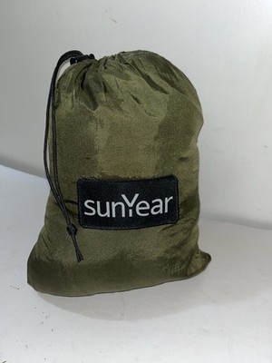 Sunyear Hammock Tent Shelter Cover Lightweight Rain Fly Portable EUC