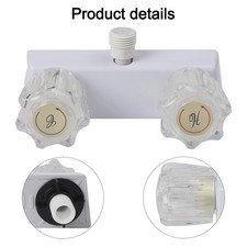 Easy to Handle ABS Camper Shower Faucet Replacement with Two Hole Fitment