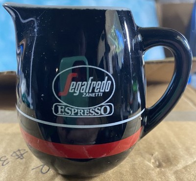 RARE Lot of 9 Segafredo Zanetti Black Espresso 3 fl oz Ceramic Porcelain NEW