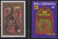 F-EX29476 BOSNIA I HERCEGOVINA MNH RELIGION 1997-98 CHRISTMAS NAVIDAD NATIVITY