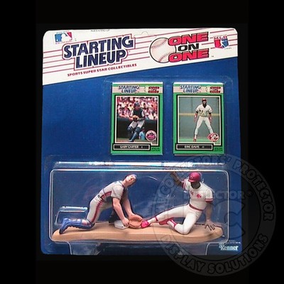 Deflector DC  Startaufstellung One On One Baseball (Kenner) Figur Vitrine