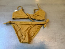 missing size tag NEW green L  SPACE two piece swimsuit bikini size small