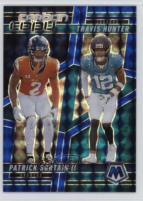 2025 Mosaic Blue Prizm 2/99 Patrick Surtain II Travis Hunter Rookie RC 05ol