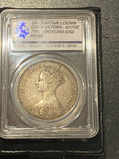 Queen Victoria 1847 Gothic Crown, Graded PF-58, lovely coin extremely rare