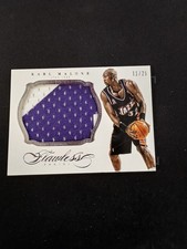 2013-14 Panini Flawless Karl Malone Game-Used Jumbo Patch 11/25 #44 HOF