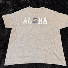 Men’s Aloha PD Gray T-Shirt Honolulu Sz Large Island 