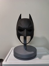 the dark knight cowl, 3d printed batman mask 1:1 scale, 23" head