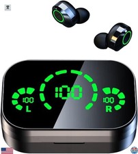 AI Translator Earbuds Real-Time 144 Languages 3-in-1 Bluetooth App Black