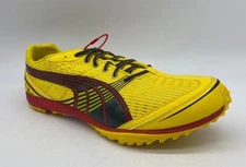 PUMA Haraka XCS Yellow Running Spikes Mens Size 7.5 Track and Field 184843-01