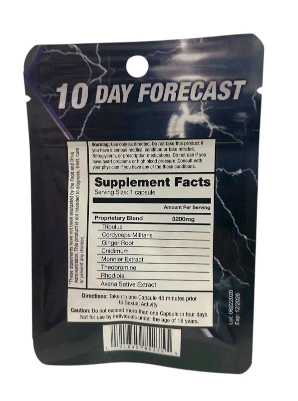 10 Day Forecast  Male Enhancement Supplements 6 Pills