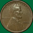 1920 Lincoln Wheat Cent Almost Uncirculated AU Coin #40888