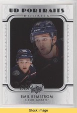 2019-20 Upper Deck UD Portraits Rookies Emil Bemstrom #P-54 READ ar6