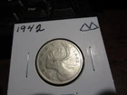 1942 - Canada - 25 cent silver coin - Canadian quarter