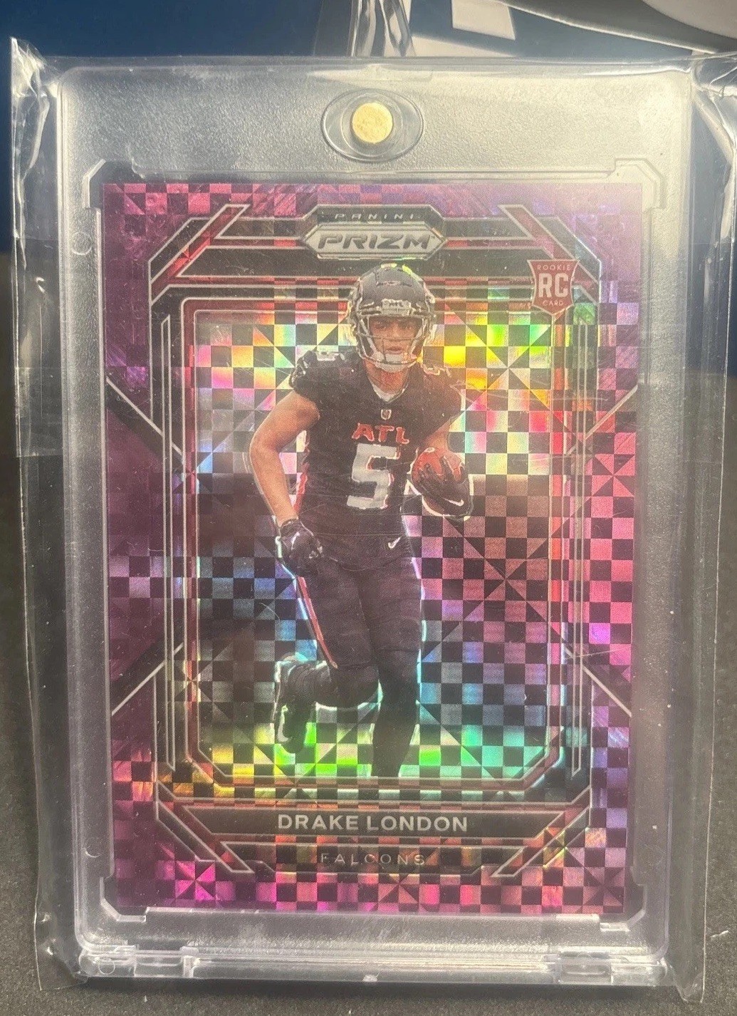 2022 PANINI PRIZM PURPLE POWER DRAKE LONDON /49 ROOKIE CARD #308 RC 🔥📈