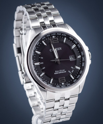 Citizen Radio Controlled Sapphire Crystal Black Dial World Time Watch CB0010-88E