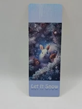 Let It Snow Winter Rabbits Bookmark