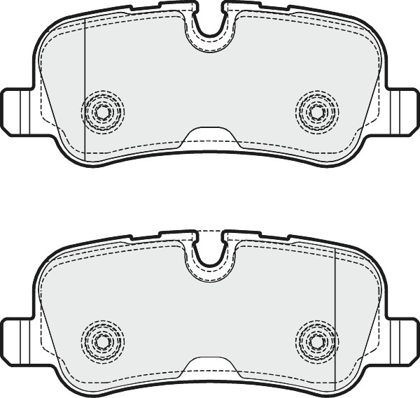 Brake Pads Set fits LAND ROVER DISCOVERY Mk4 3.0D Rear 10 to 18 Proformer