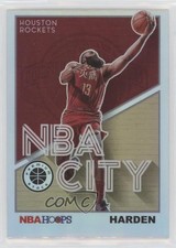 2019-20 Panini NBA Hoops Premium Stock NBA City Holo James Harden #9 02v3