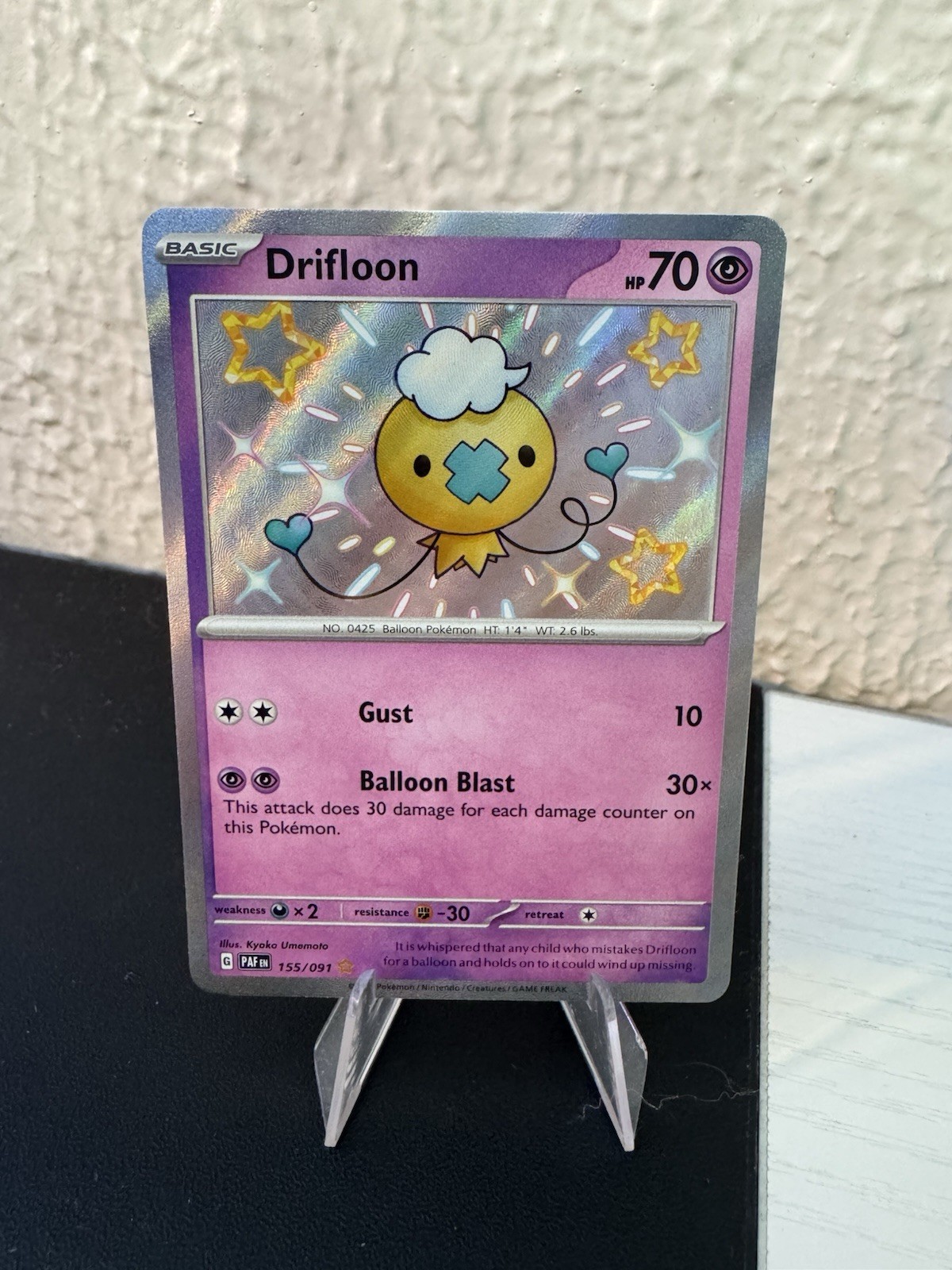 Pokémon TCG Drifloon 155/091 Paldean Fates NM
