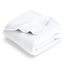 Bare Home Polar Fleece Blanket - Full/Queen White - Warm, Cozy, Soft