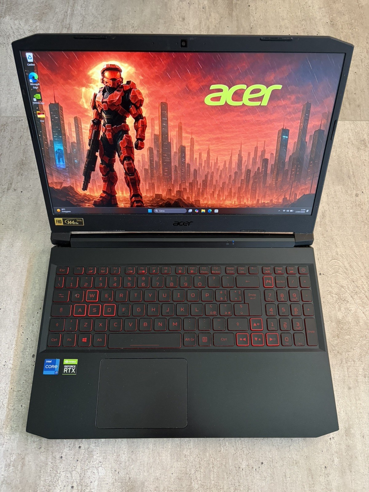Notebook Pc Gaming Acer Nitro Il5 i7 32gb 1 Tb SSD RTX