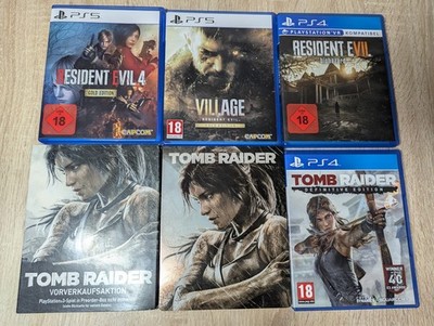 Resident Evil 4 Gold Edition / Village / VII / Tomb Raider PlayStation 5 PS4 PS5
