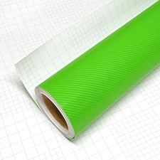 Diyah 4d Green Carbon Fiber Vinyl Wrap Sticker With Air Release Bubble Free A...