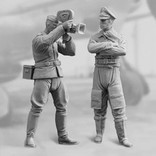 1/32 Resin Figure Model Kit Luftwaffe Polots 2 Figures Unassembled Unpainted