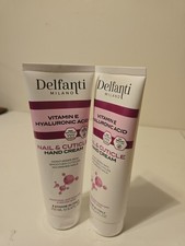 Delfanti Milano Nail Cuticle Cream Vitamin E Hyaluronic 8.4 oz