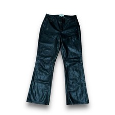 Pistola Women's Faux Leather Bootcut Pants Black Measures 27 x 26