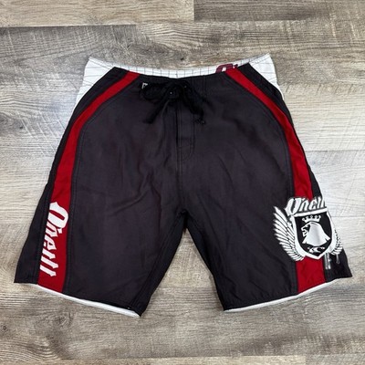 VTG Y2K 2000s 90s O'Neill Boardshorts Surfwear Black Red White