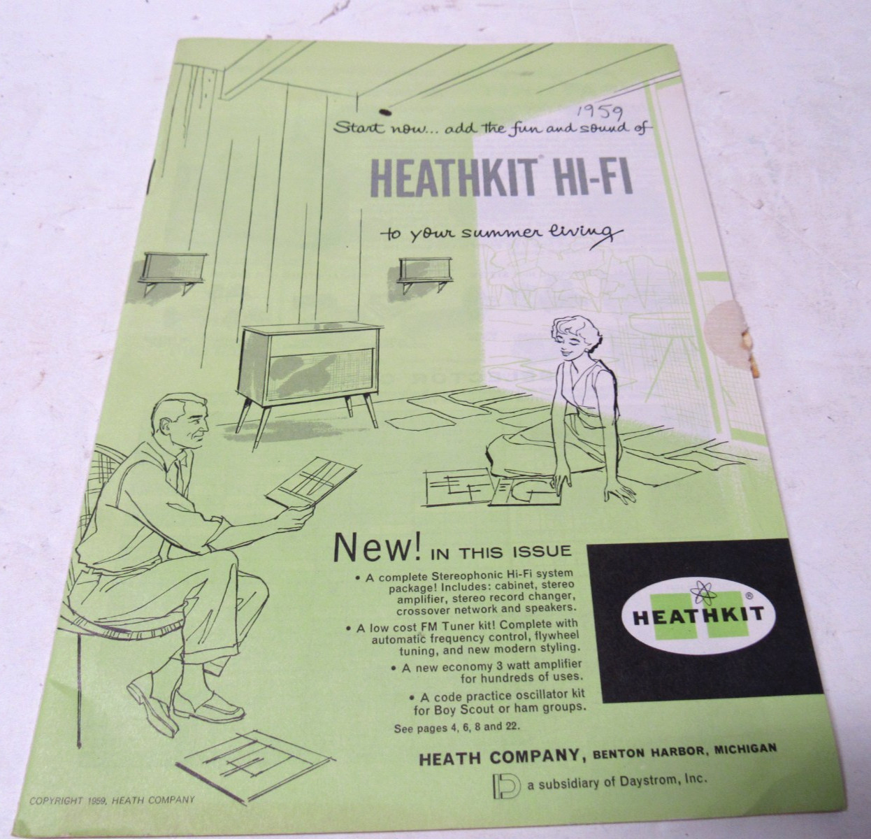 Heathkit 1959  Catalog 27 pages of Product Includes Order Blanks