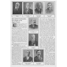 British Colonial Ambassadors - Antique Print 1900