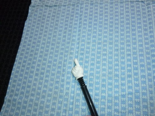 Vintage Feedsack Stoff voll offen Schleifen & Streifen hellblau Hintergrund 37,5x45" - Bild 6 von 9