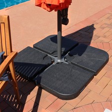 Sand or Water Square Cantilever Offset Patio Umbrella Base Plates by Sunnydaze