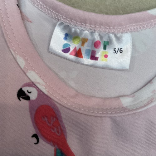 Dot Dot Smile Twirl Dress Girls 5/6 Birds Parrots - Picture 3 of 4