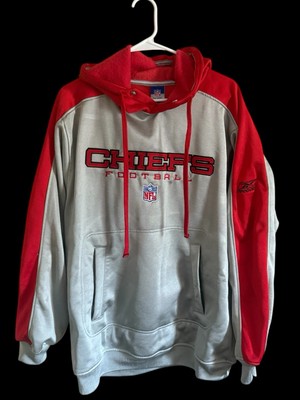 Vintage Kansas City Chiefs Reflective Red And Silver Hoodie Reebok M