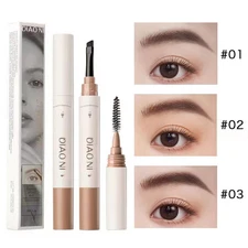 3-in-1 Double Ended Brow Pomade with Brush, Waterproof Eyebrow Pencil & Filler f